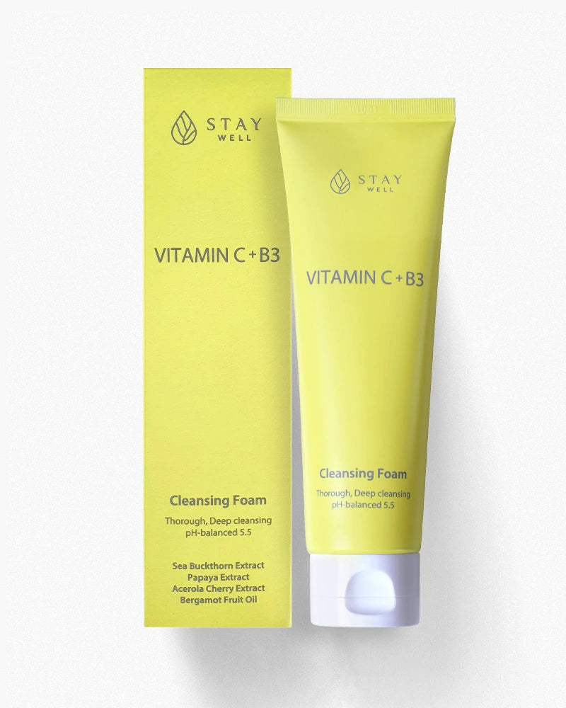 Stay Well Vitamin C + B3 Cleansing Foam