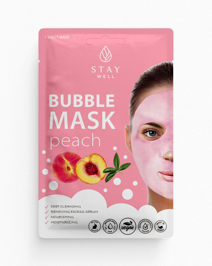 Stay Well Deep Cleansing Bubble Mask Peach