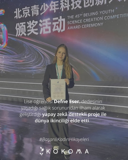 Lise öğrencisi Defne Eser, dedesinin yaşadığı sağlık sorunundan ilham alarak geliştirdiği yapay zekâ destekli projesiyle dünya ikinciliği elde etti. Röntgen görüntülerindeki mikro kırıkları tespit etmeye yardımcı olan bu proje, gençlerin bilim ve teknolojiyle neler başarabileceğinin güçlü bir örneği.
Hayalleri, emeği ve üretkenliğiyle ilham veren tüm kadınların yanındayız.💜
#BaşarılıKadınHikayeleri #kokoma