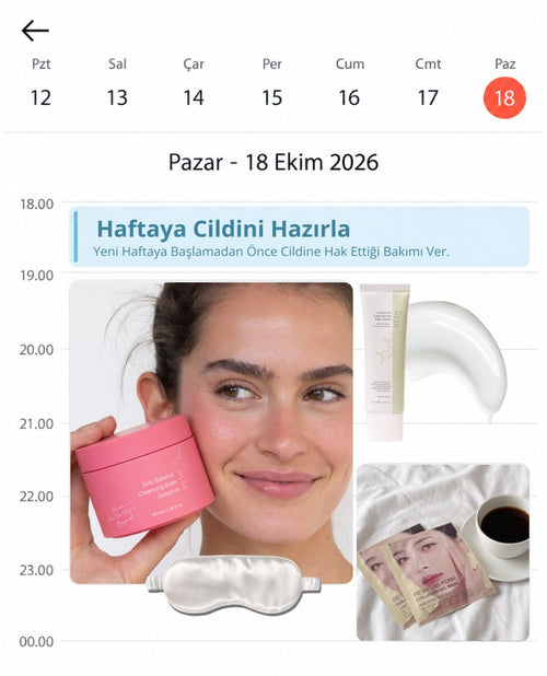 Pazar planları yapıldı mı? 👀💗
Yeni haftaya ışıl ışıl bir ciltle başlamak için pazar akşamını kendine ayır! ✨
🩷 Cildini nazikçe temizle.
💚 Nemlendir ve cilt bariyerini destekle.
💗 Maske keyfiyle bakımını tamamla.
😴 Uykunu da ihmal etme!
#ReshLab