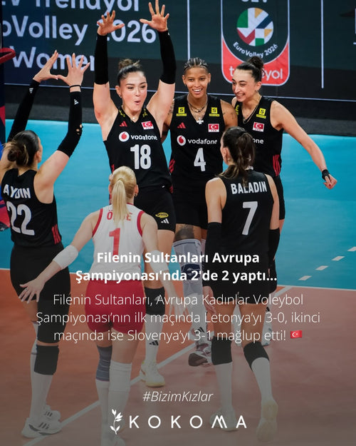 Filenin Sultanları Avrupa’da hız kesmiyor! 🇹🇷🏐✨
Avrupa Kadınlar Voleybol Şampiyonası’nda ilk maçta Letonya’yı 3-0, ikinci maçta Slovenya’yı 3-1 mağlup ederek 2’de 2 yaptık! 💚
Tebrikler #BizimKızlar, yolunuz açık olsun! 🇹🇷
#FileninSultanları#BaşarılıKadınHikayeleri
