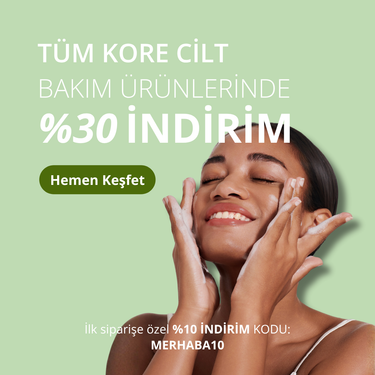 TÜM KORE CİLT BAKIM ÜRÜNLERİNDE %30 İNDİRİM