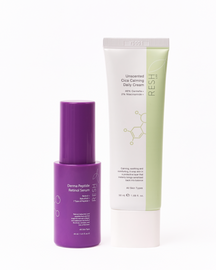 AVANTAJLI SET - Unscented Cica Calming Daily Cream / Derma Peptide Retinol Serum