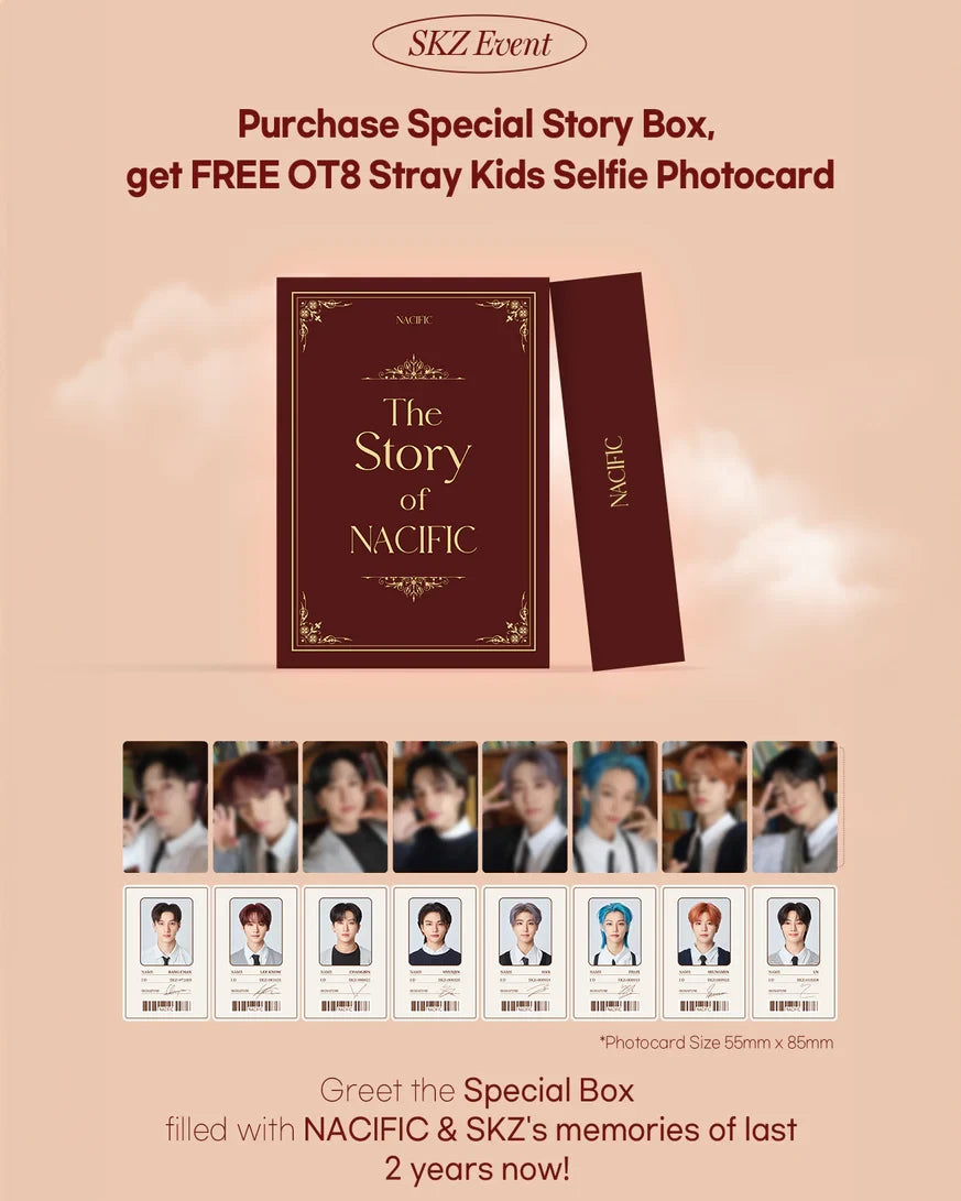Straykids The Story of NACIFIC with SKZ Photocard