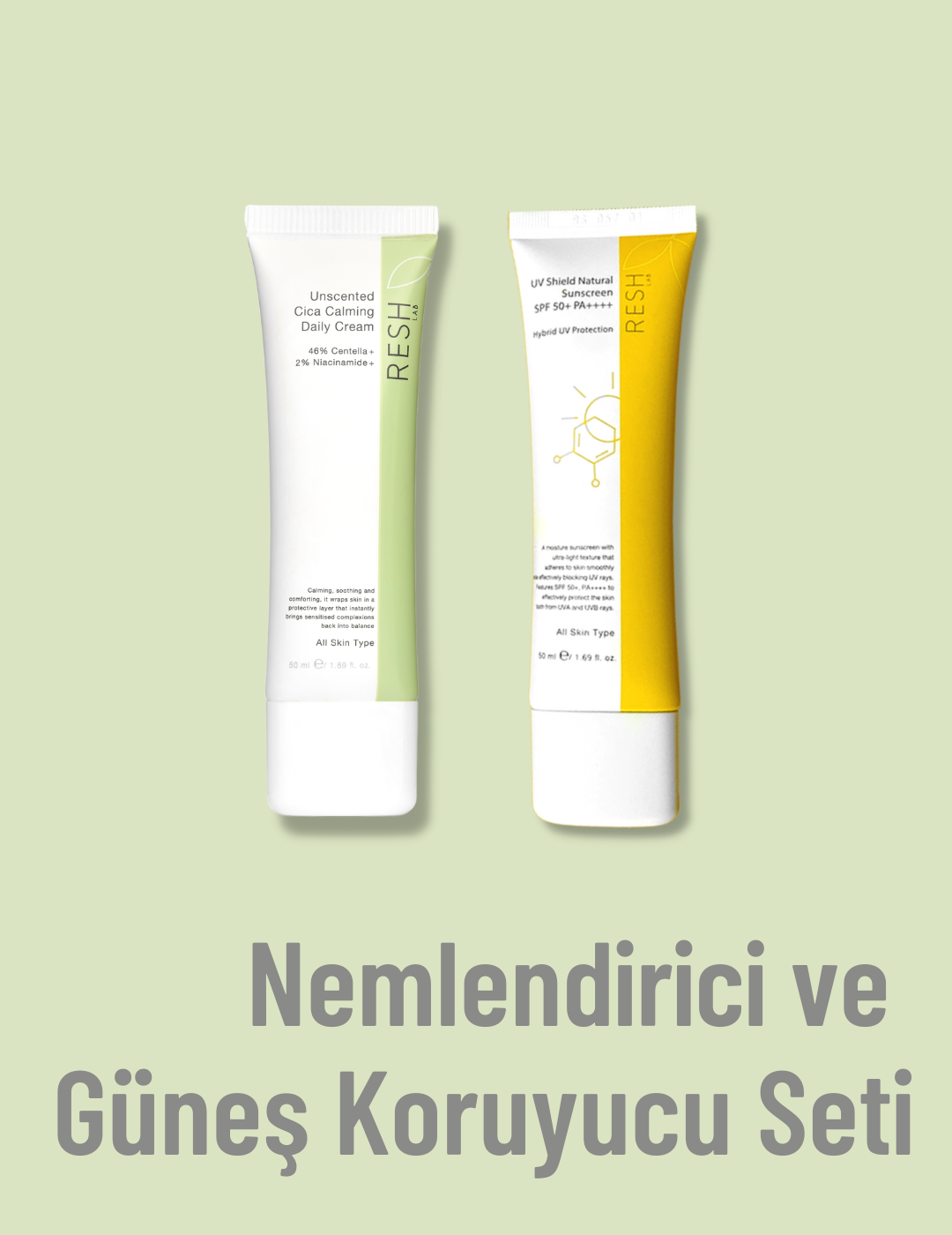 Resh Lab Nemlendirici + Güneş Kremi Seti